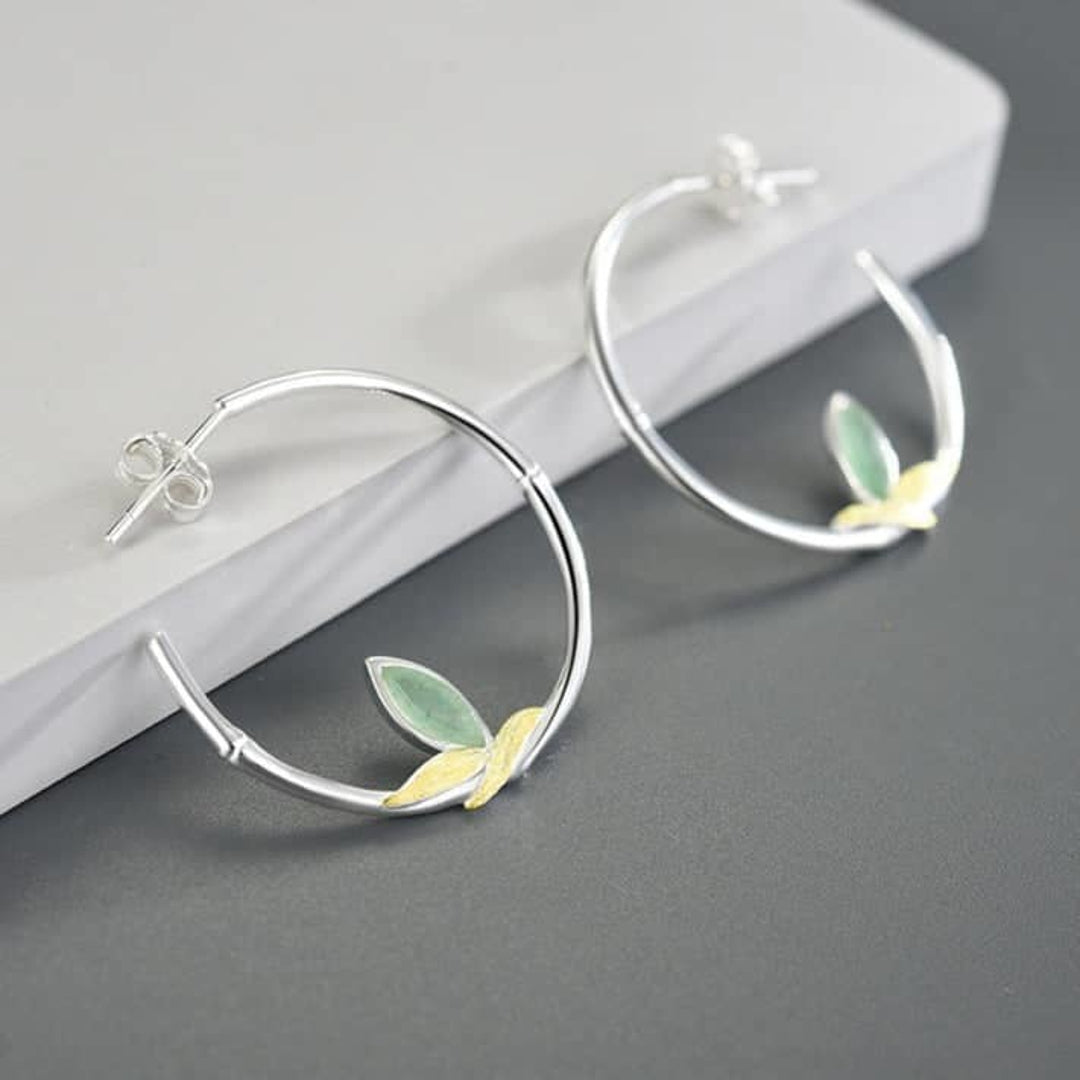 Bamboo-Earrings-With-Aventurine-Leaf-By-Yonandole_3