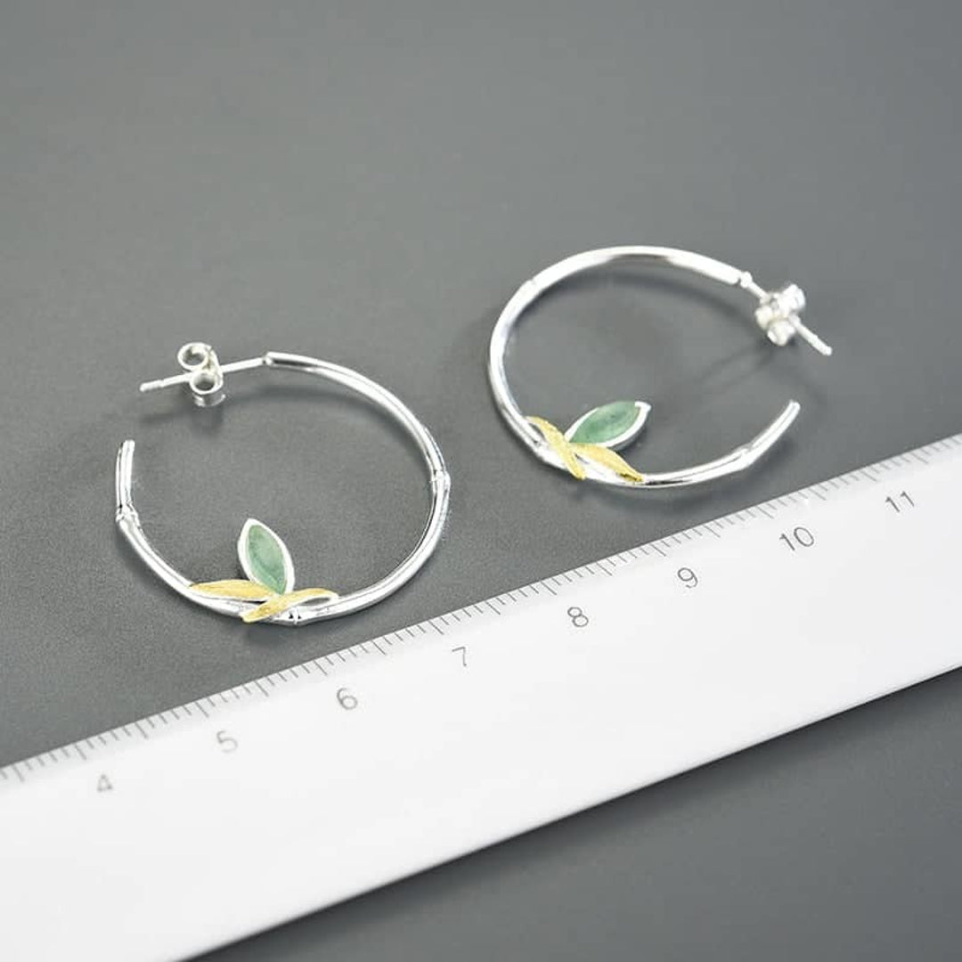 Bamboo-Earrings-With-Aventurine-Leaf-By-Yonandole_6