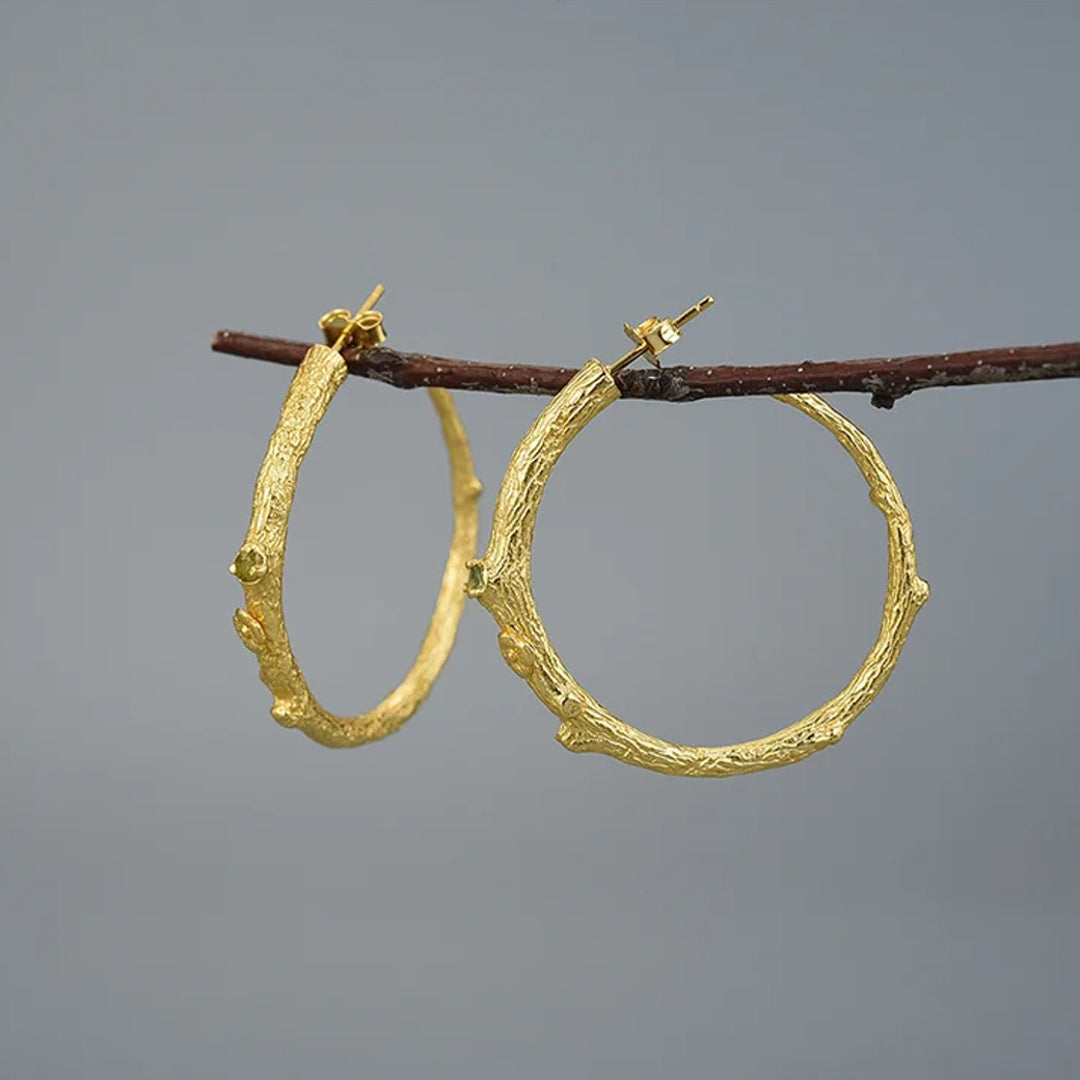 Branch-Hoops-With-Peridot-Or-Garnet-By-Yonandole_10