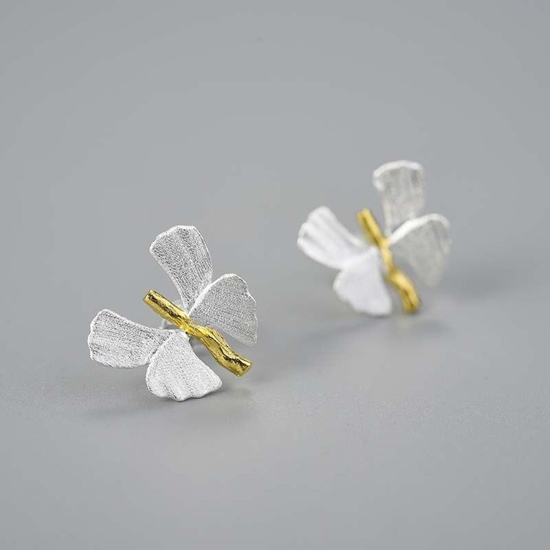 Butterfly-Earrings-With-Small-Ginkgo-Leaves-By-Yonandole_3