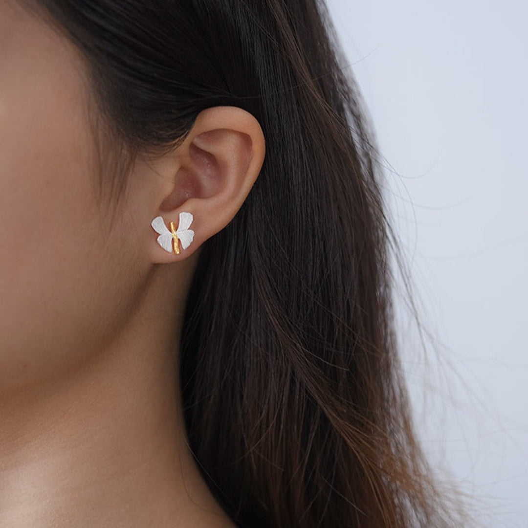 Butterfly-Earrings-With-Small-Ginkgo-Leaves-By-Yonandole_4