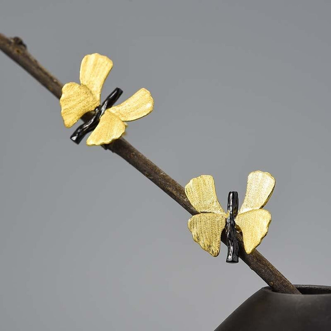 Butterfly-Earrings-With-Small-Ginkgo-Leaves-By-Yonandole_5