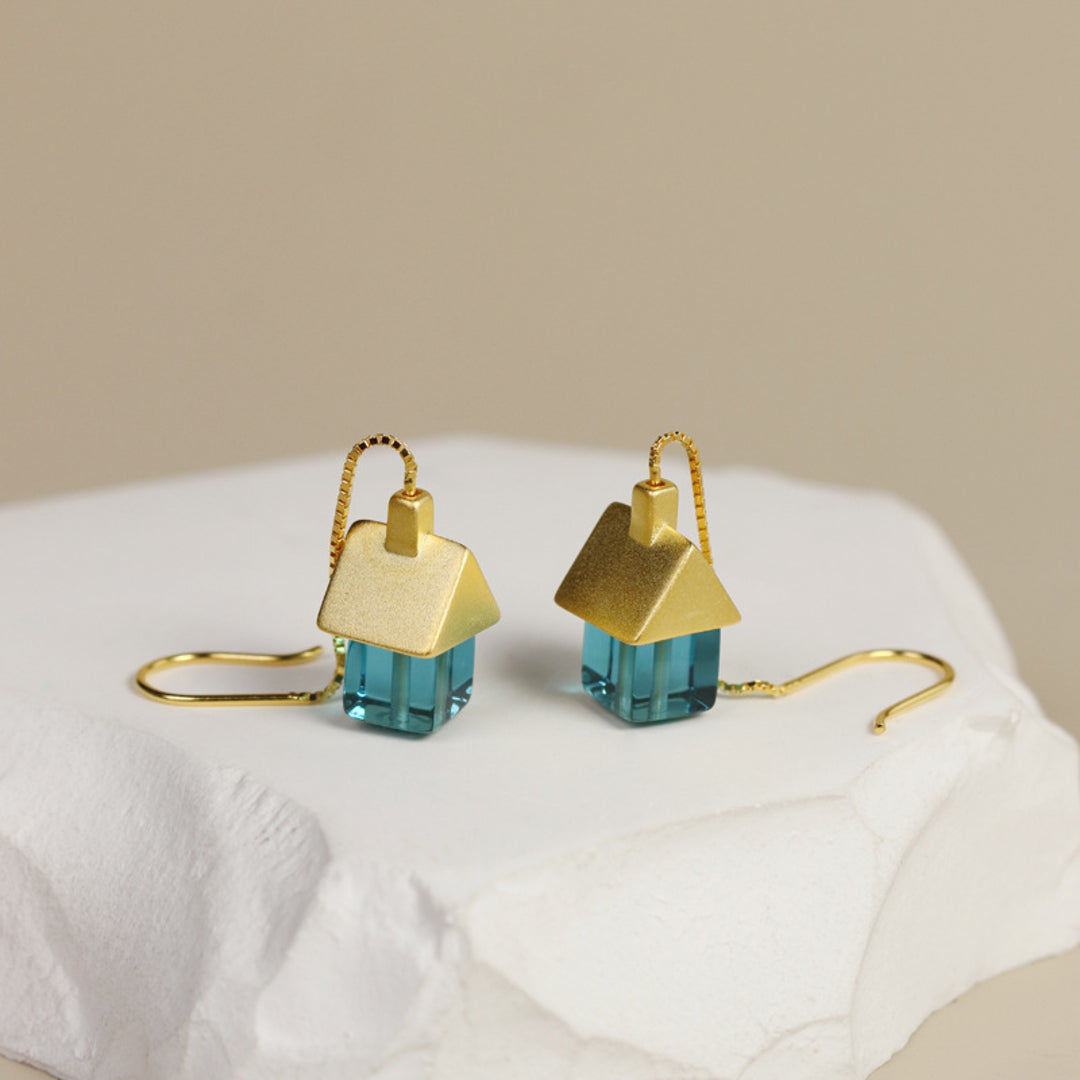 Crystal-Glass-Mini-House-Dangle-Earrings-By-Yonandole_3