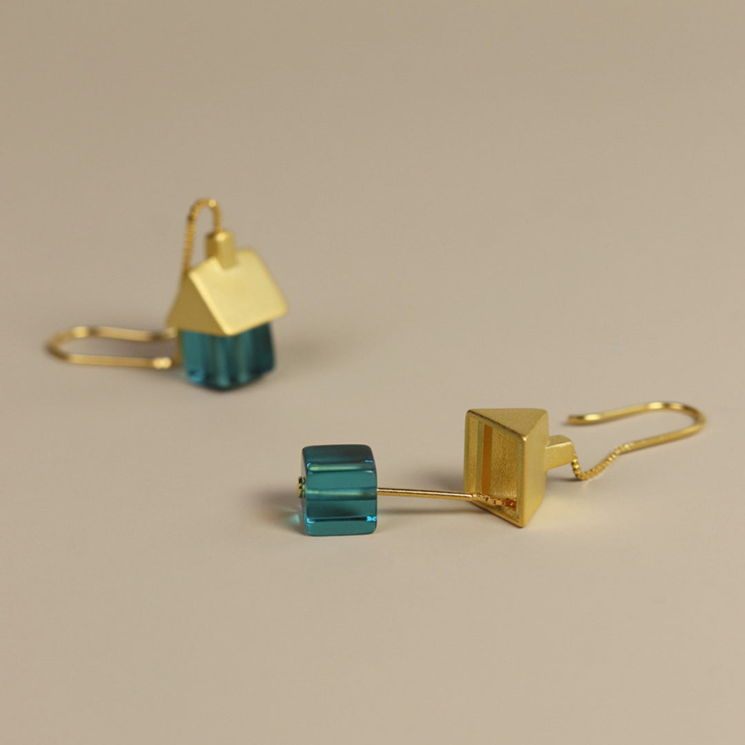 Crystal-Glass-Mini-House-Dangle-Earrings-By-Yonandole_5
