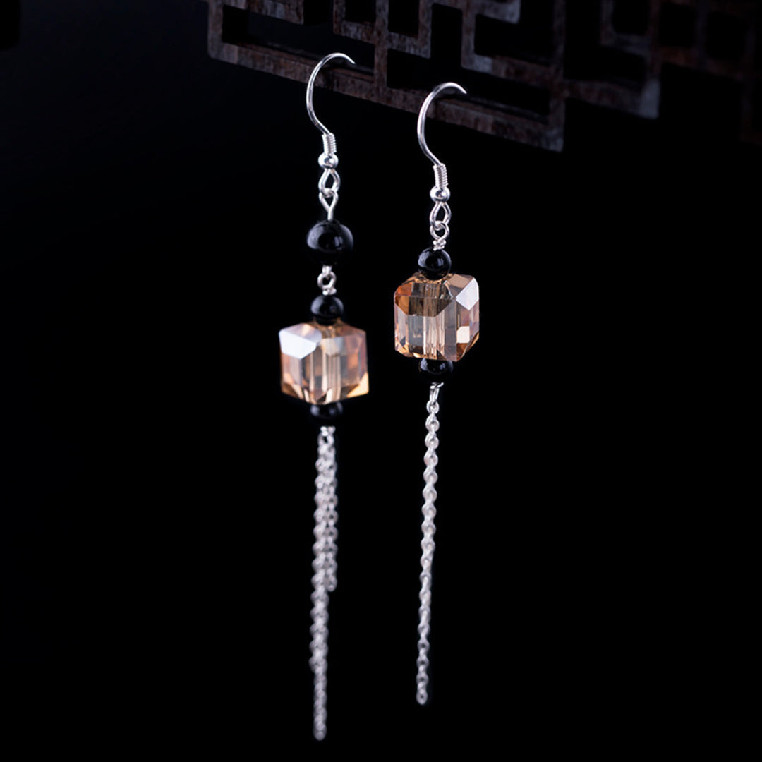 Dangle-Earrings-With-Black-Agate-And-Crystal-Cube-By-Yonandole_3