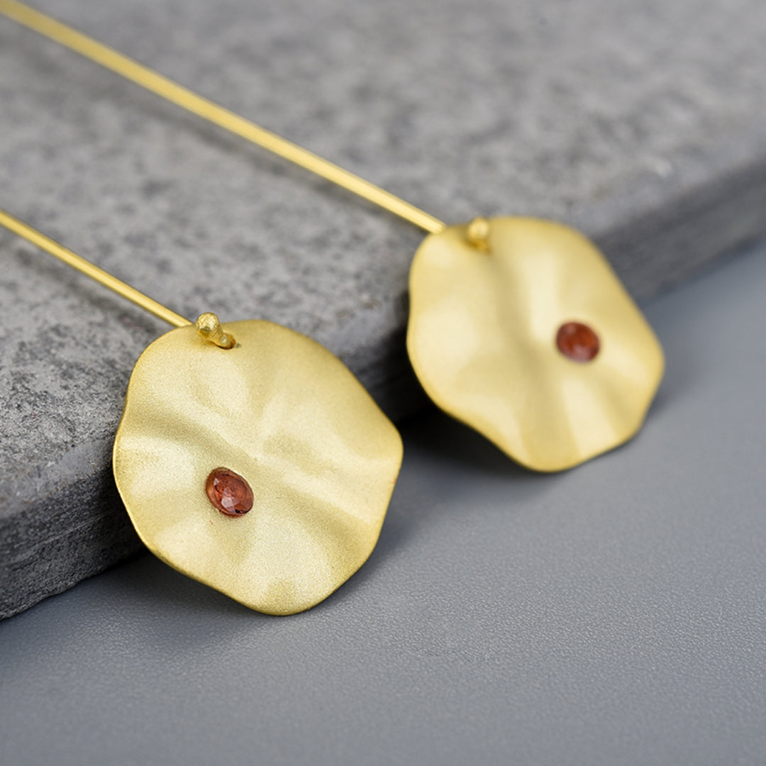 Dangle-Earrings-With-Lotus-Leaves-By-Yonandole_2