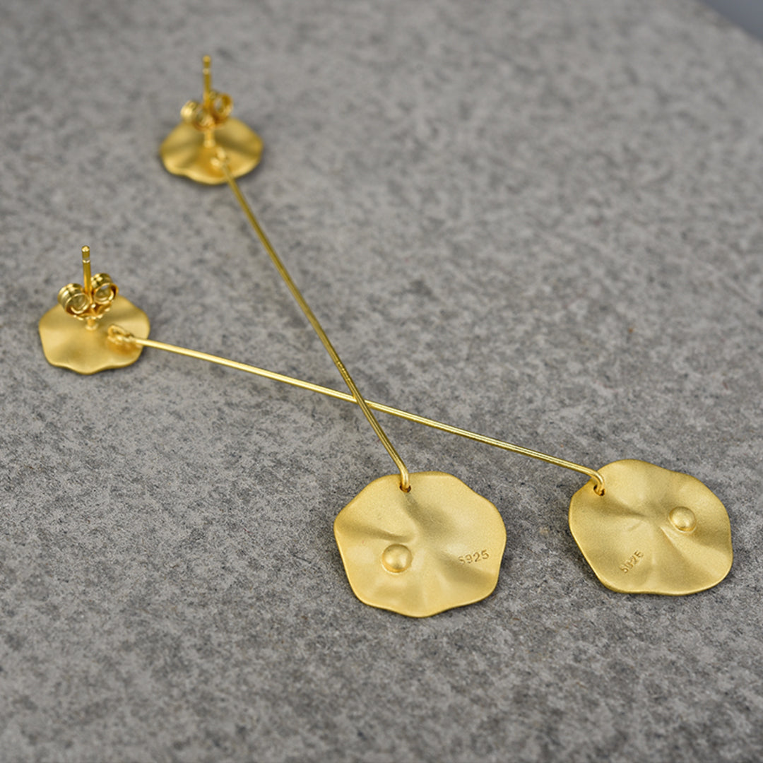 Dangle-Earrings-With-Lotus-Leaves-By-Yonandole_4