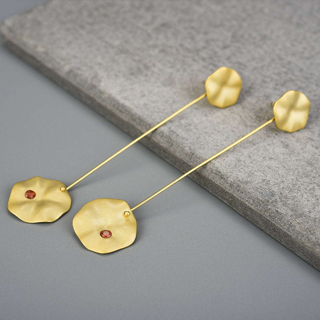 Dangle-Earrings-With-Lotus-Leaves-By-Yonandole_5