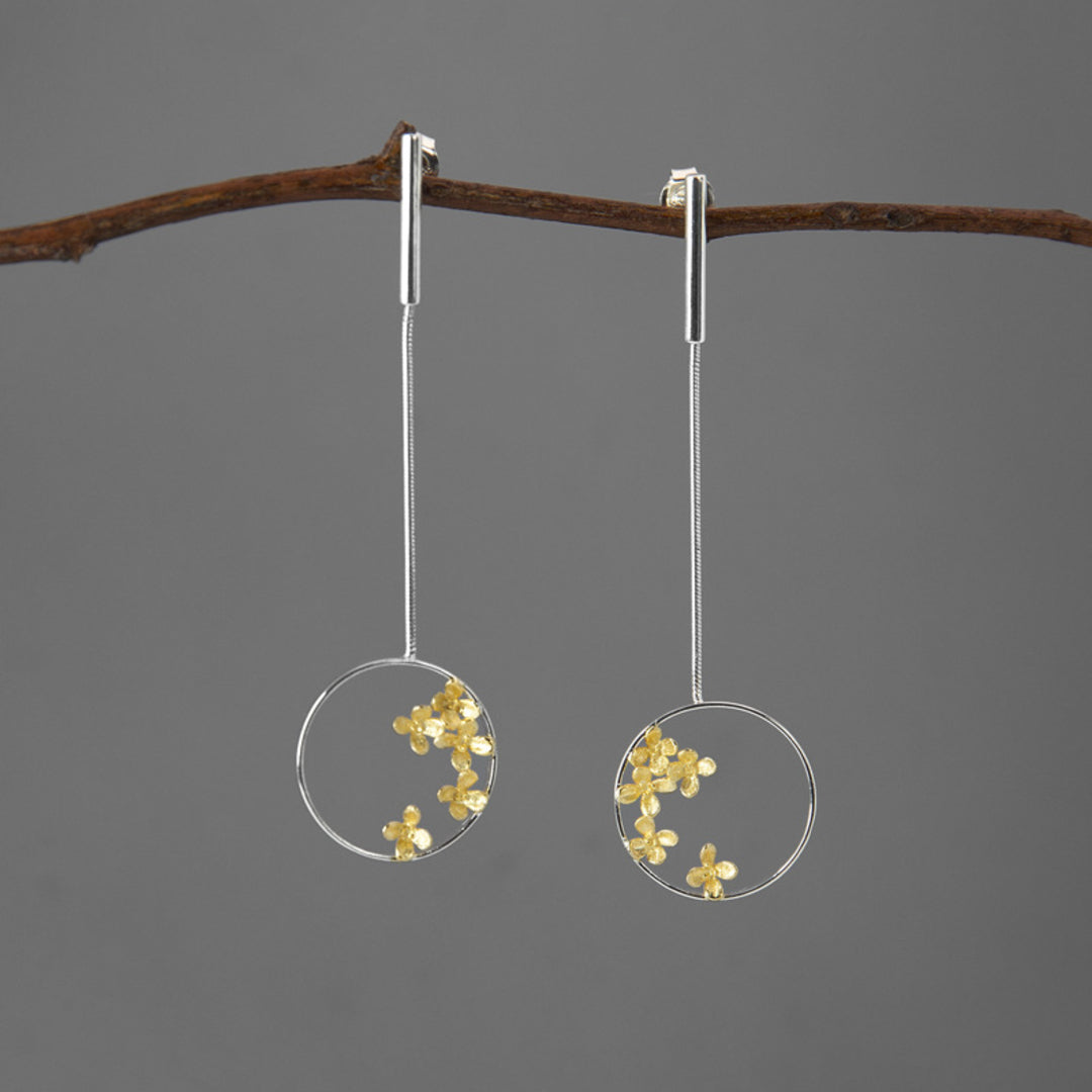 Dangle-Earrings-With-Osmanthus-Flowers-By-Yonandole_1a