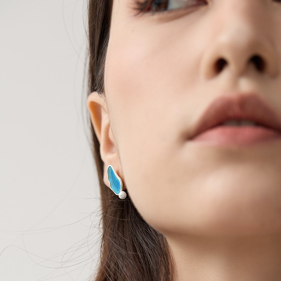 Earrings-With-Abstract-Seascape-And-Pearl-By-Yonandole_11