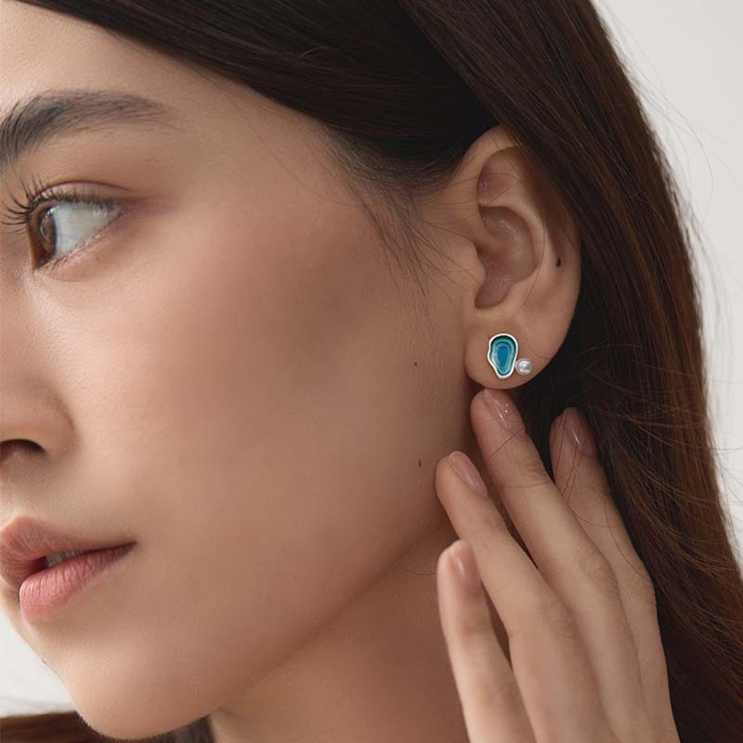 Earrings-With-Abstract-Seascape-And-Pearl-By-Yonandole_3