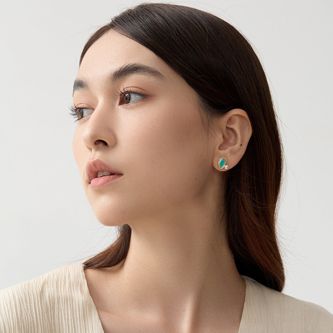 Earrings-With-Abstract-Seascape-And-Pearl-By-Yonandole_7