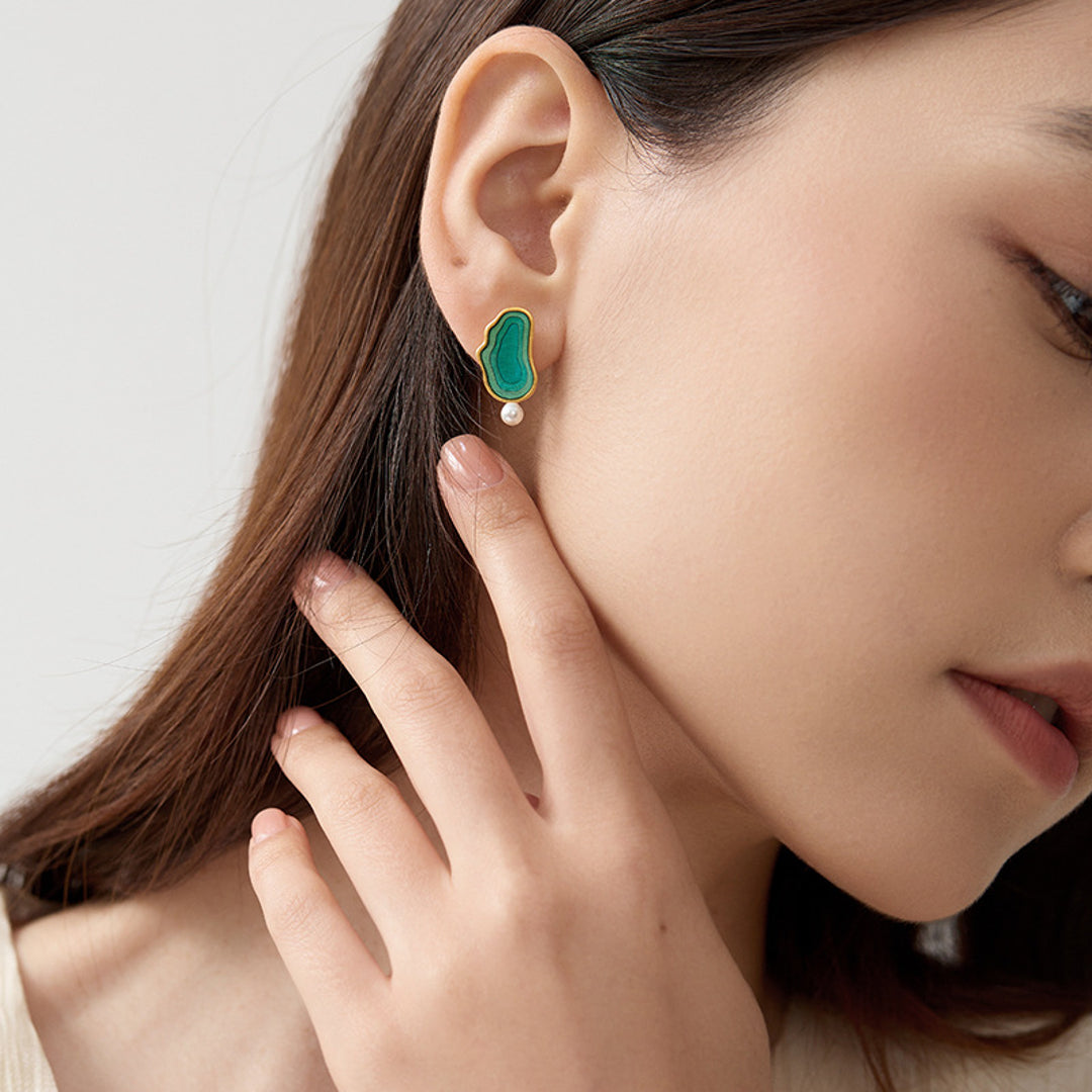 Earrings-With-Abstract-Seascape-And-Pearl-By-Yonandole_9
