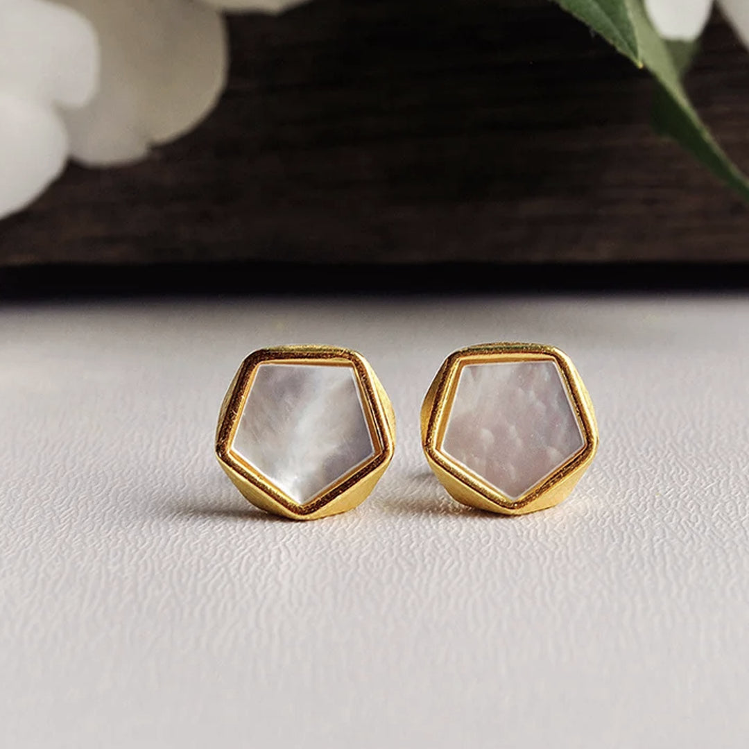 Earrings-With-Pentagon-And-Shell-By-Yonandole_4