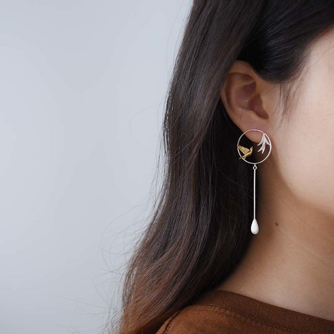 Earrings-With-Swallow-And-Willow-Leaves-By-Yonandole_3