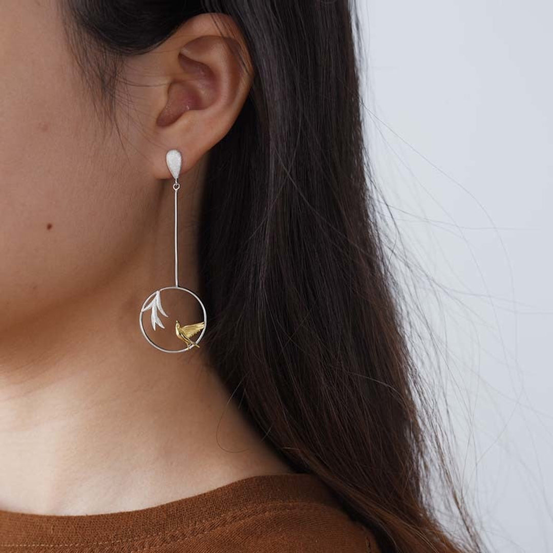 Earrings-With-Swallow-And-Willow-Leaves-By-Yonandole_4
