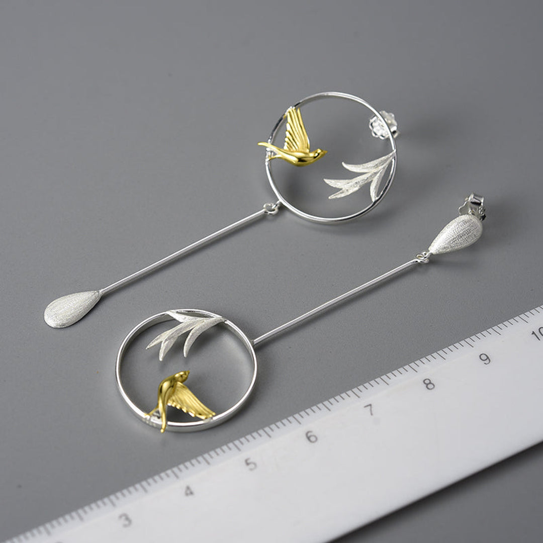 Earrings-With-Swallow-And-Willow-Leaves-By-Yonandole_7