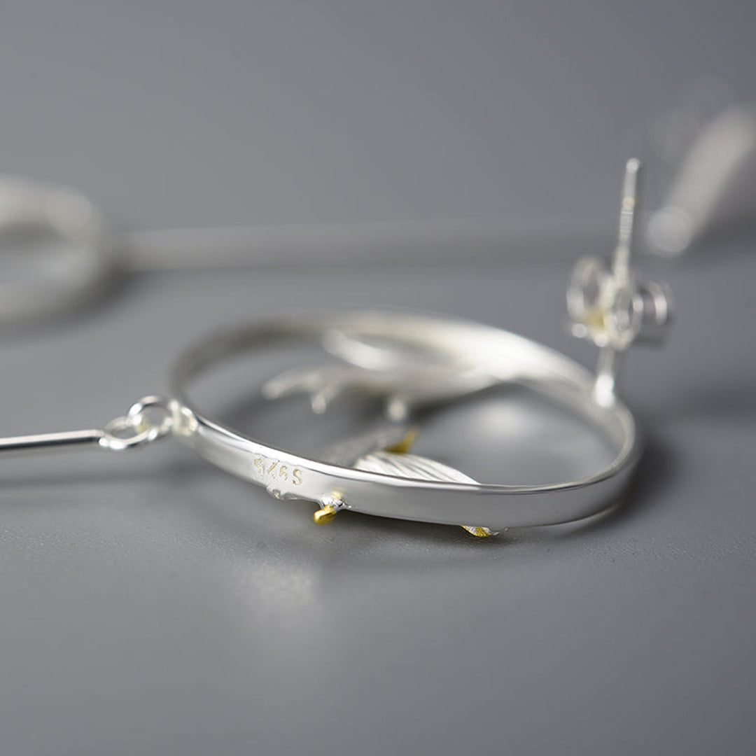 Earrings-With-Swallow-And-Willow-Leaves-By-Yonandole_9