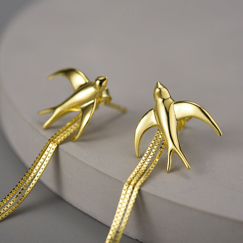 Flying-Swallow-Earrings-With-Long-Tassel-By-Yonandole_3a