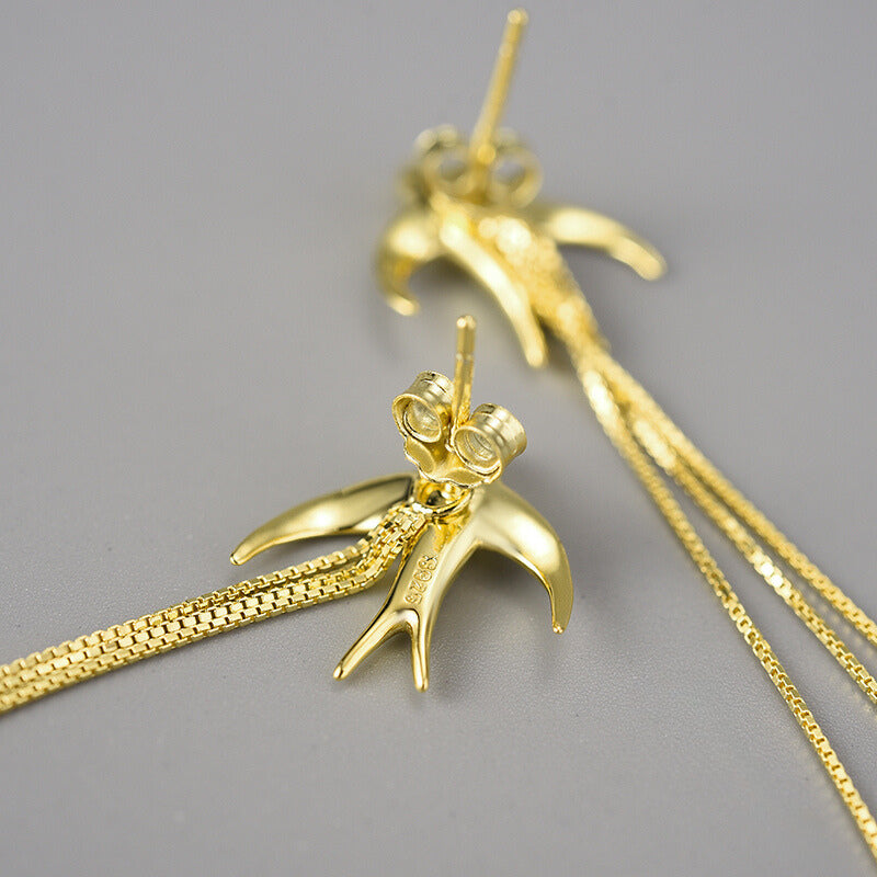 Flying-Swallow-Earrings-With-Long-Tassel-By-Yonandole_4a