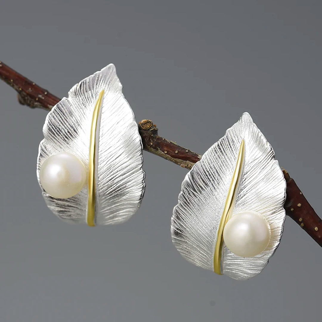 Leaf-Earrings-With-Natural-Freshwater-Pearl_1