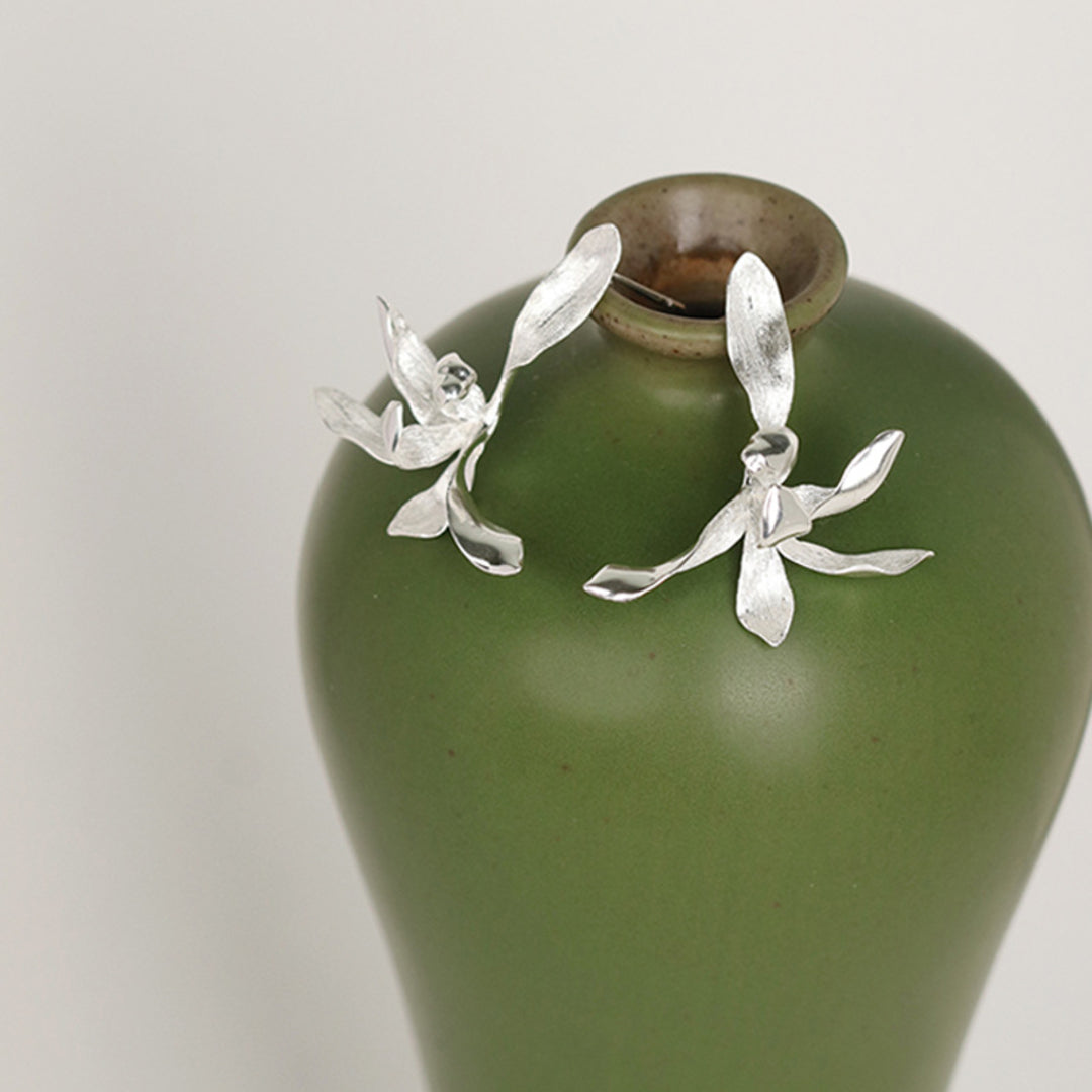 Orchid-Stud-Earrings-Finest-Handcraft-By-Yonandole_1