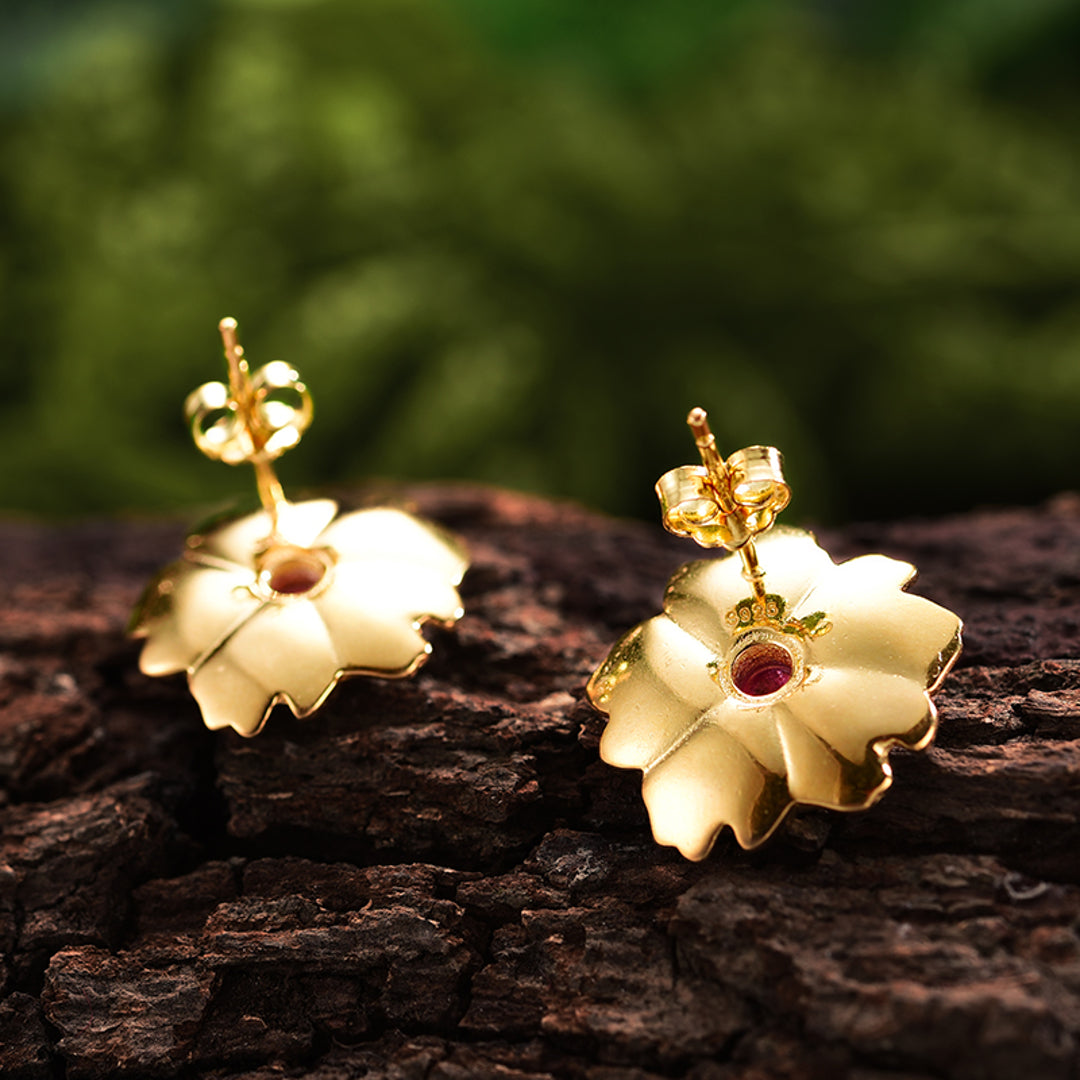 Peony-Flower-Earrings-With-Tourmaline-By-Yonandole_4
