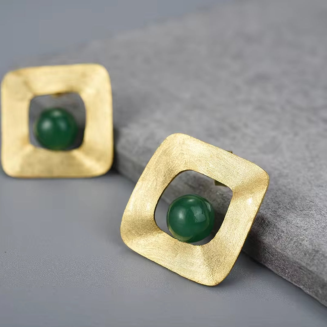 Square-Uneven-Earrings-With-Gemstone-By-Yonandole_1