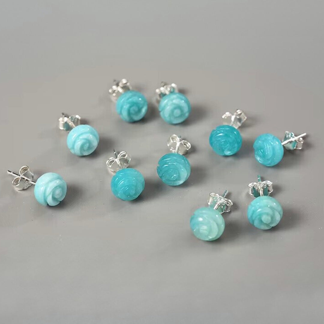 Stud-Earrings-With-Amazonite-Rose-By-Yonandole_1