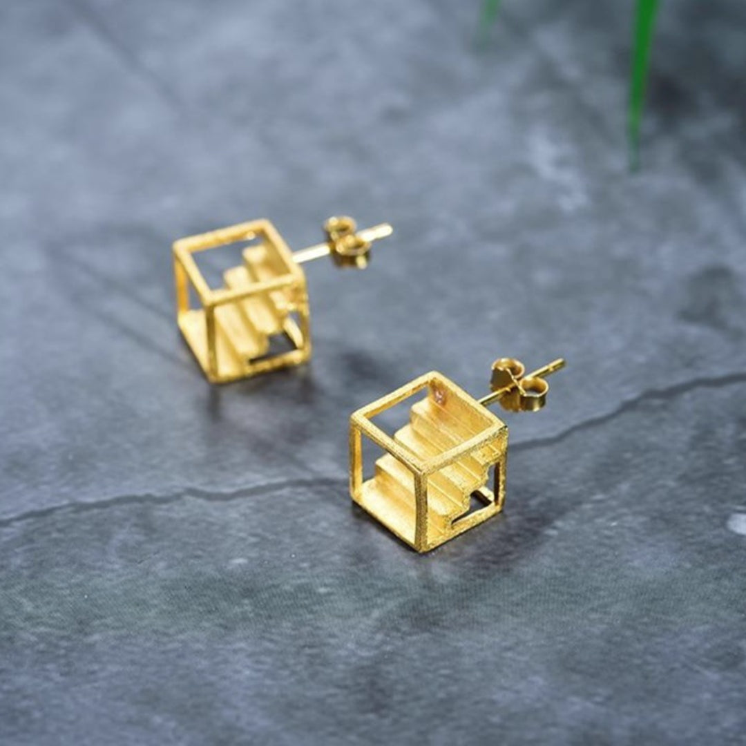Stud-Earrings-With-Cube-By-Yonandole_2