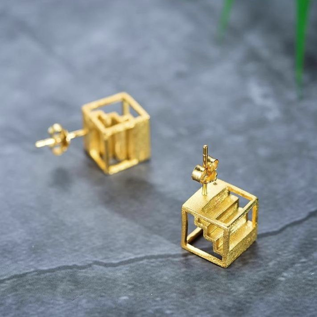 Stud-Earrings-With-Cube-By-Yonandole_4