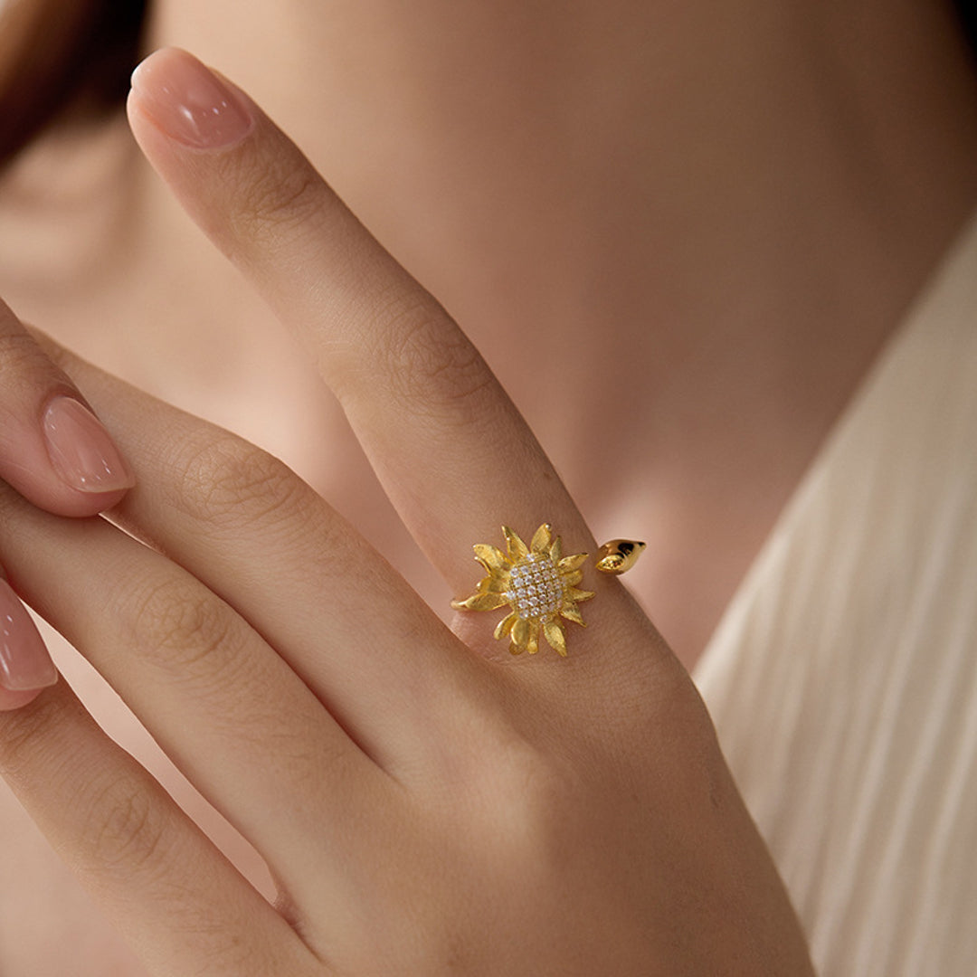 Sunflower-Ring-With-Zirconia-And-Bird-By-Yonandole_19