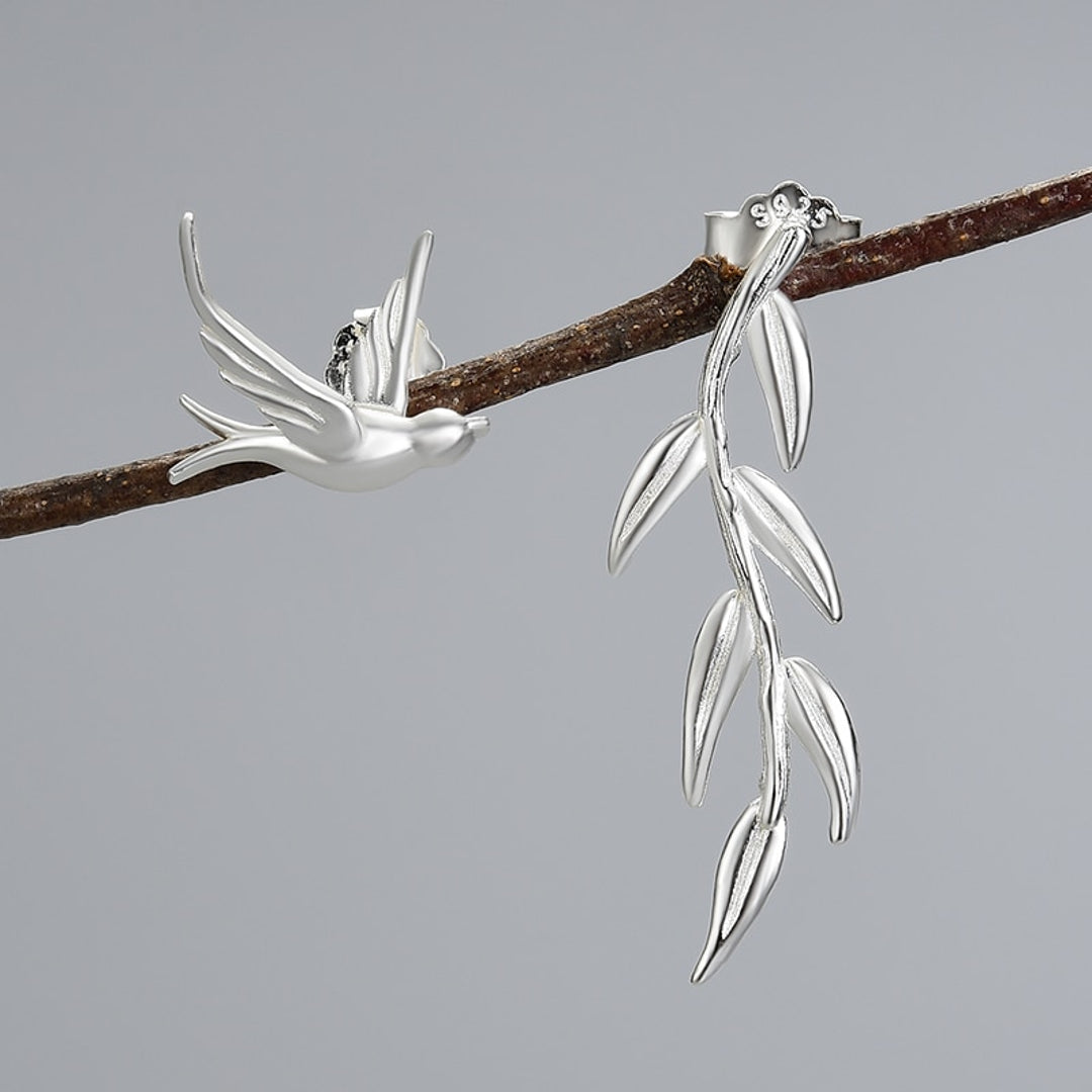 Swallow-And-Willow-Branch-Stud-Earrings_4