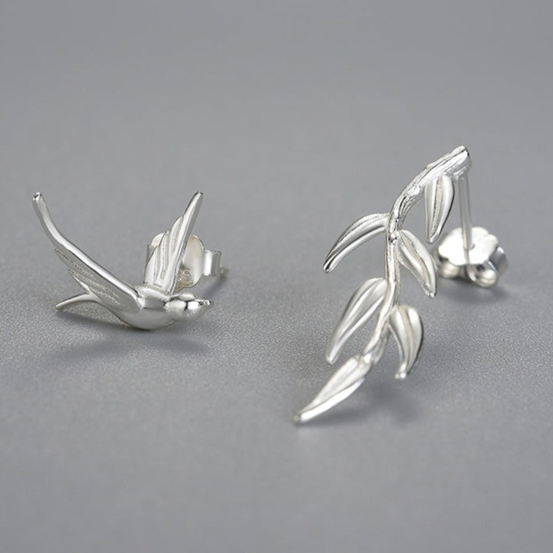 Swallow-And-Willow-Branch-Stud-Earrings_8