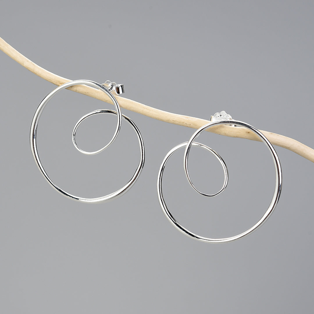 Earrings With Fold Pattern By Yonandole