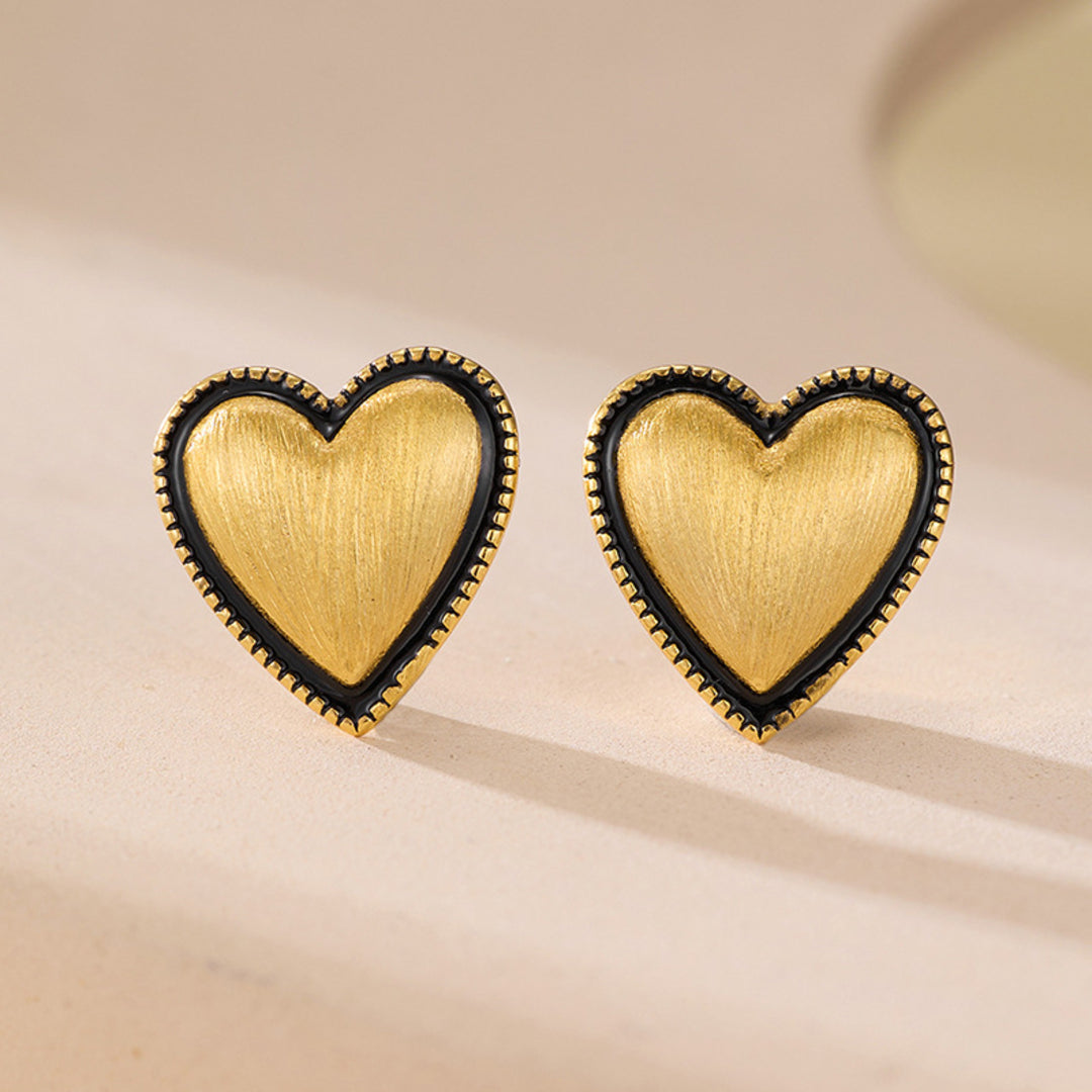 Brushed-Heart-Earrings-With-Black-Resin-Border-By-Yonandole_3