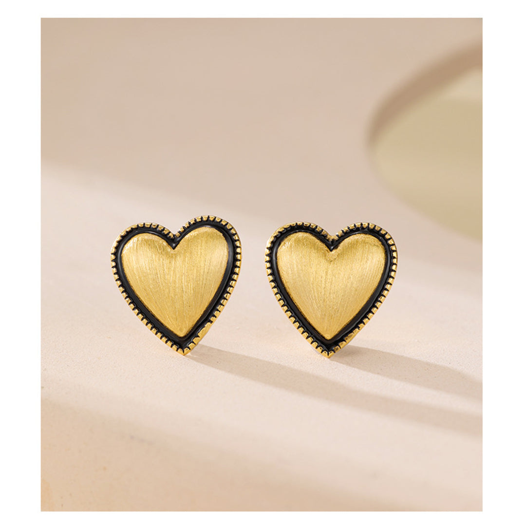 Brushed-Heart-Earrings-With-Black-Resin-Border-By-Yonandole_5