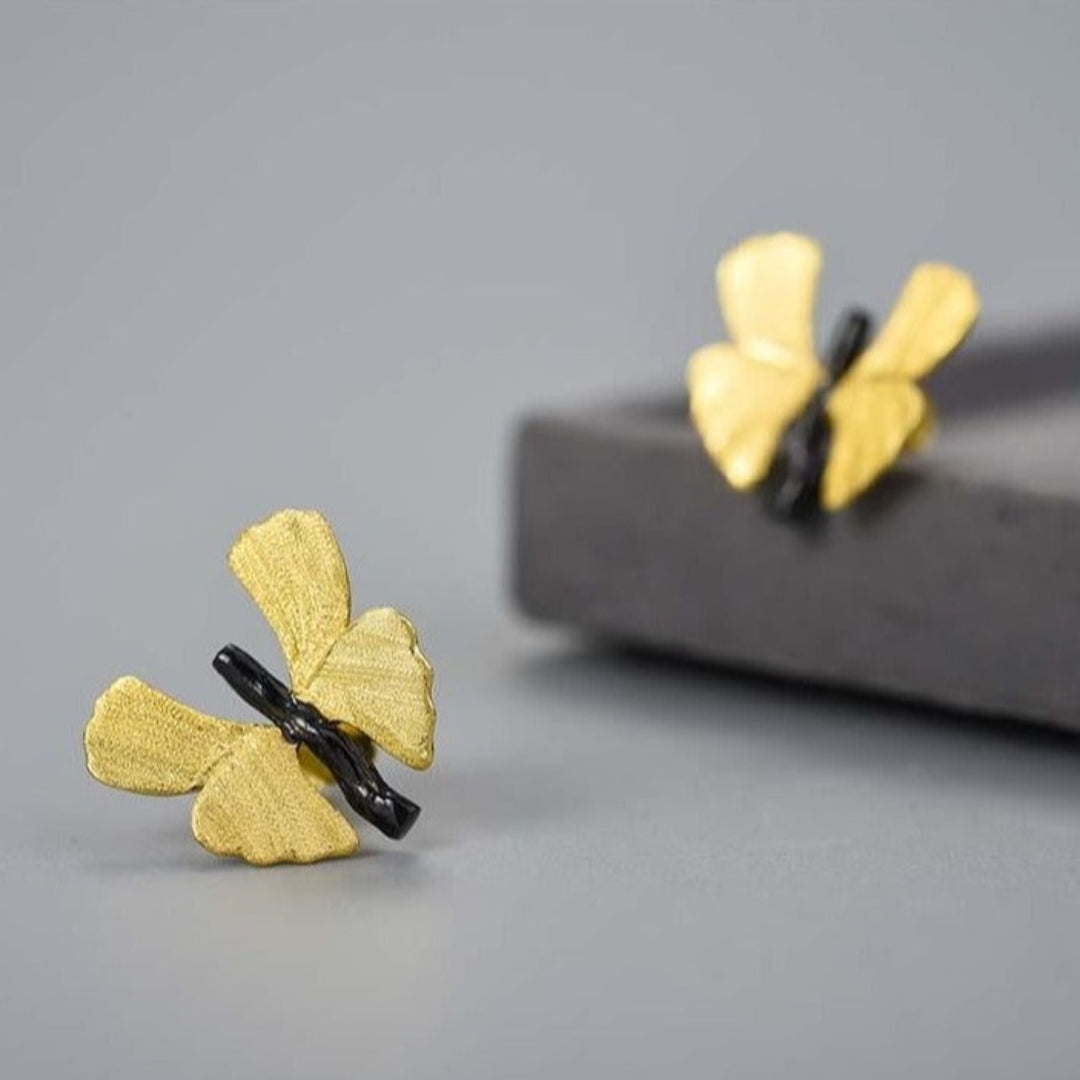 Butterfly-Earrings-With-Small-Ginkgo-Leaves-By-Yonandole_13