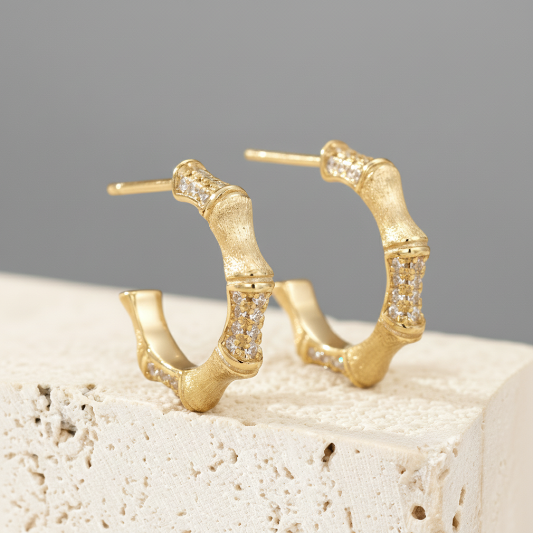 C-Hoop-With-Bamboo-Shape-And-Zirconia-By-Yonandole_5