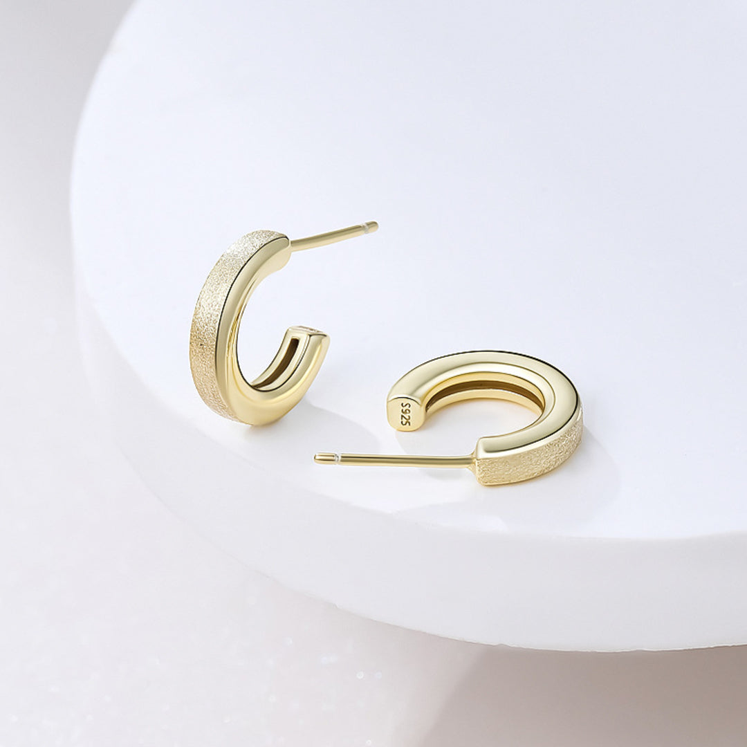 C-Hoops-Small-And-Partly-Brushed-By-Yonandole_2