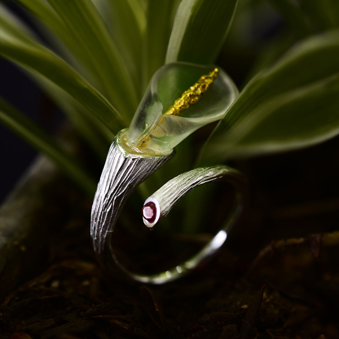 nOir Jewelry ノワールジュエリー Calla Lily Ring