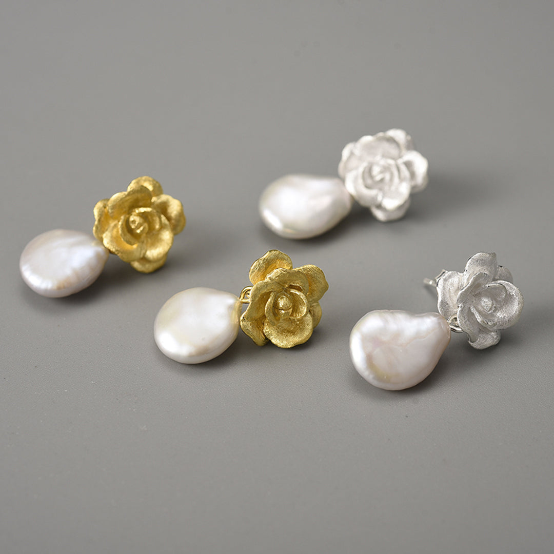 Camellia-Earrings-With-Baroque-Pearl-By-Yonandole_2
