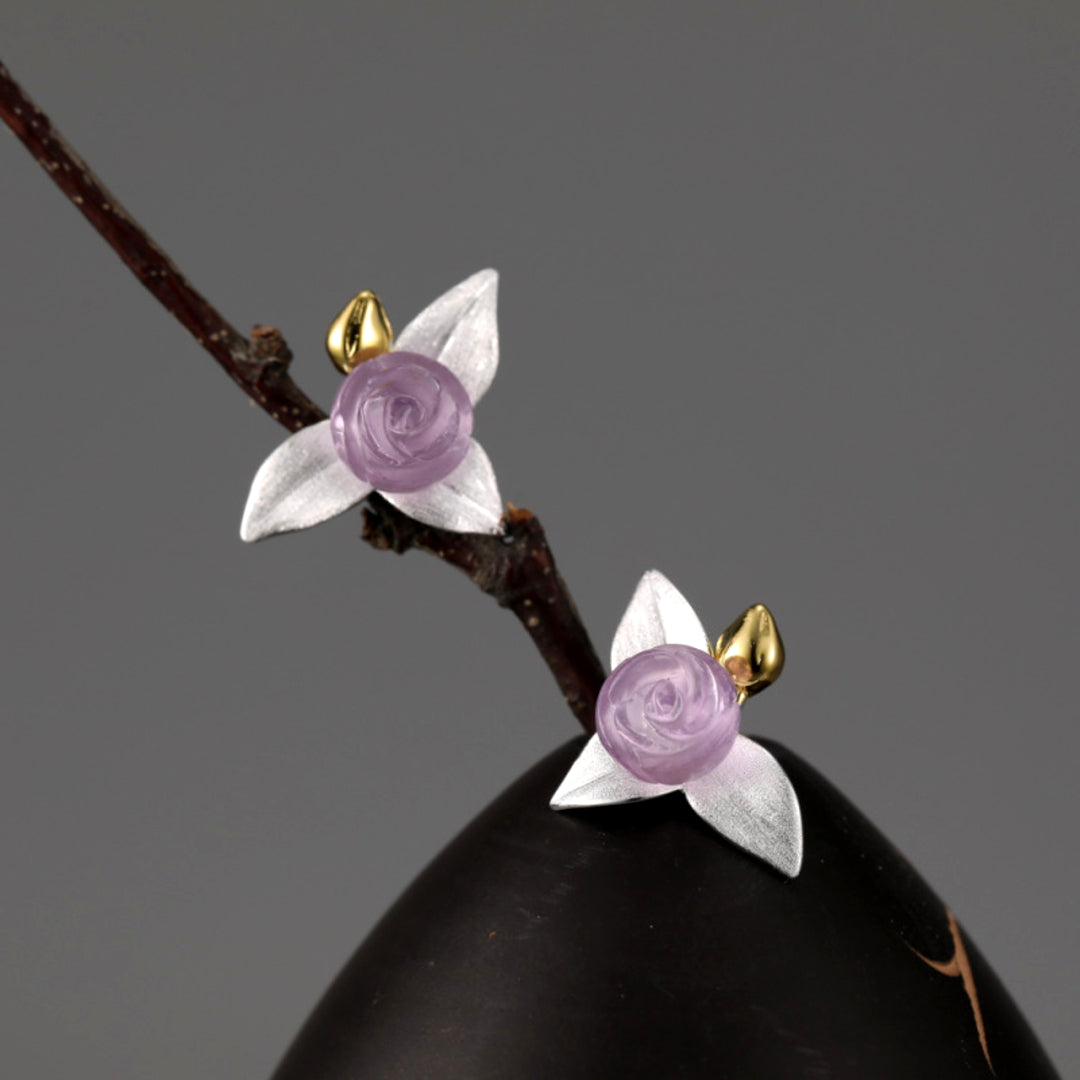 Carved-Rose-Earrings-With-Golden-Bud-By-Yonandole_5