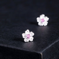 Cherry-Blossom-Stud-Earrings-With-Pink-Zirconia-By-Yonandole_7