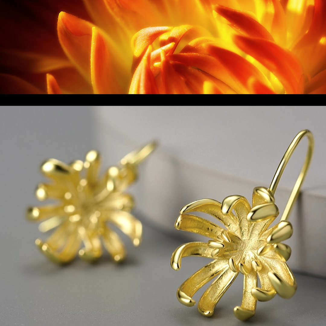 Chrysanthemum-Dangle-Earrings-By-Yonandole