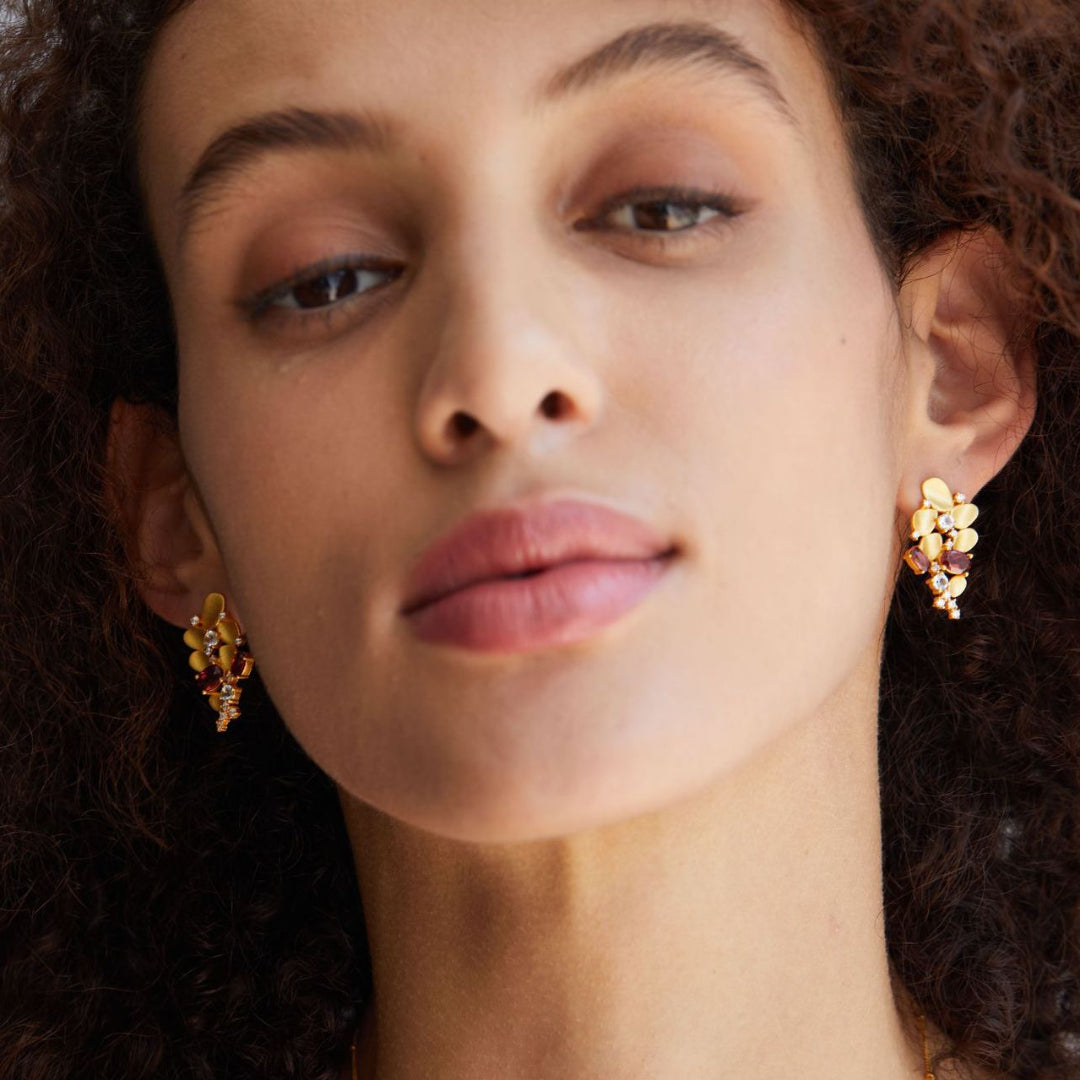 Cluster-Earrings-With-Garnet-Topaz-Zirconia-By-Yonandole_1