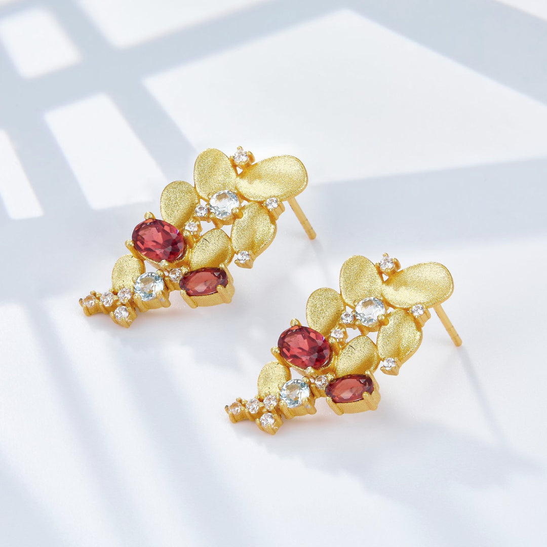 Cluster-Earrings-With-Garnet-Topaz-Zirconia-By-Yonandole_4