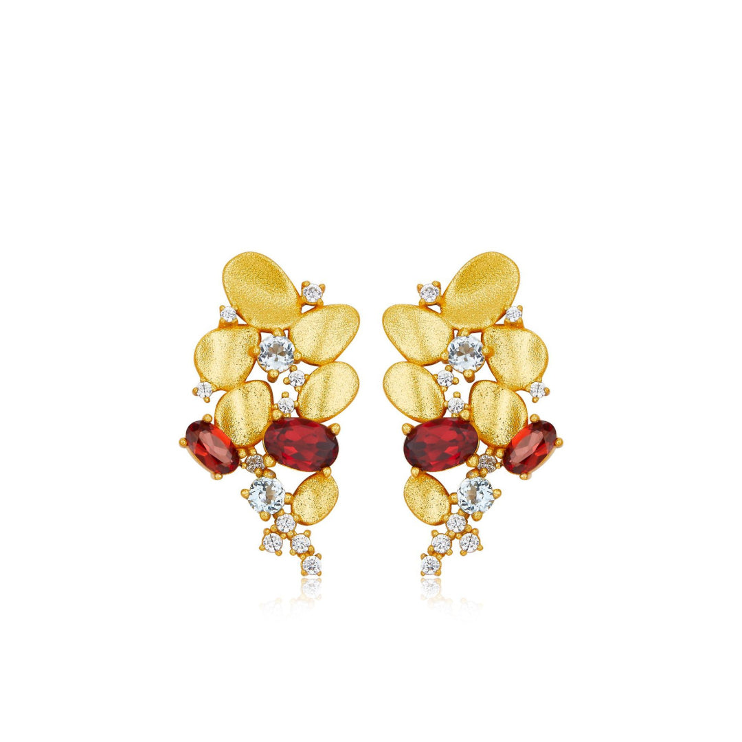 Cluster-Earrings-With-Garnet-Topaz-Zirconia-By-Yonandole_7