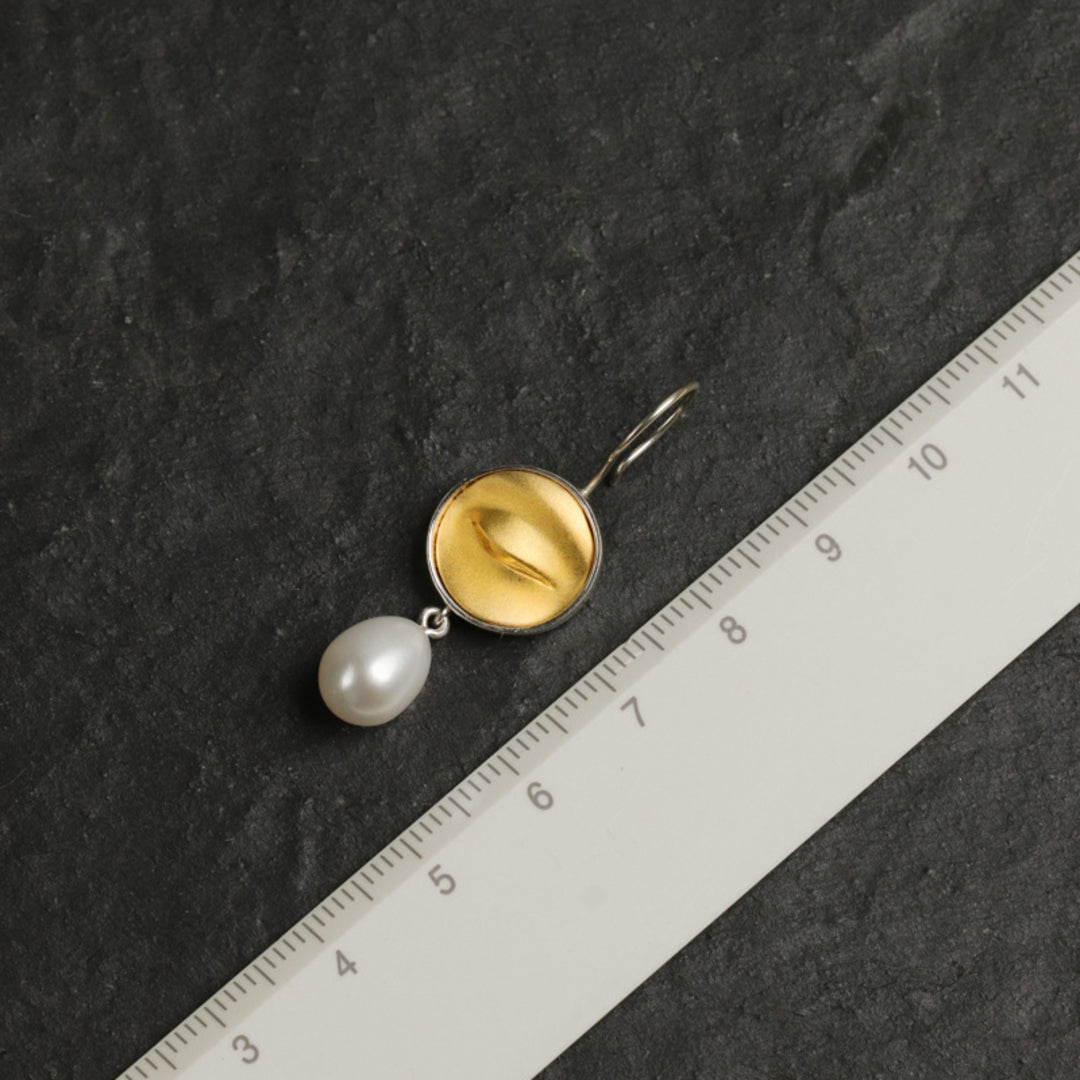 Dangle-Earrings-With-Buddha_s-Eyes-And-_Freshwater-Pearl-By-Yonandole_2