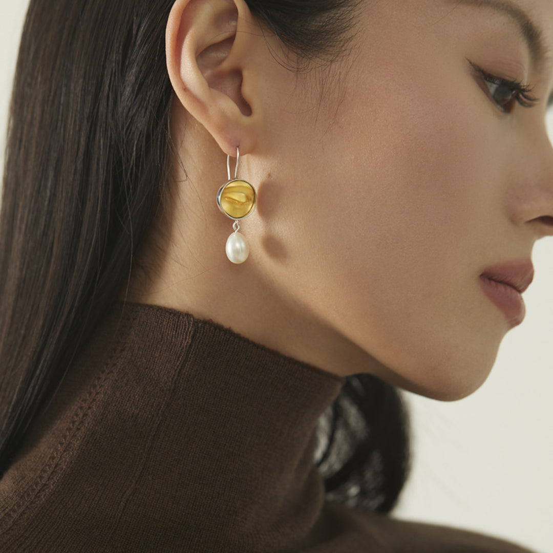 Dangle-Earrings-With-Buddha_s-Eyes-And-_Freshwater-Pearl-By-Yonandole_8